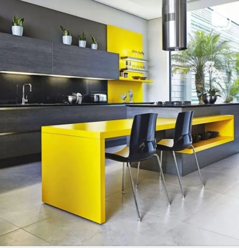 Akrilik mutfak dolapları